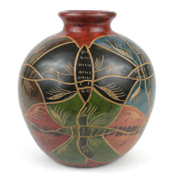 7 inch Tall Vase Modern Butterfly Handmade and Fair Trade