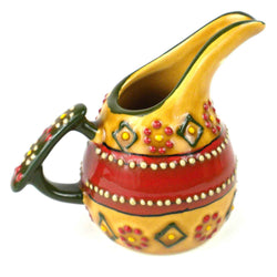 Hand-painted Mini Creamer in Red Handmade and Fair Trade