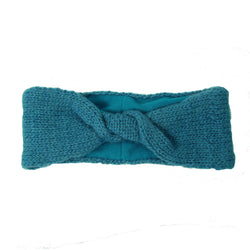 Lined Twist Headband - Teal Handmade and Fair Trade