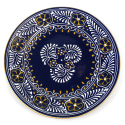 Round Plate - Blue Handmade and Fair Trade
