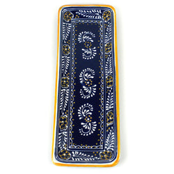 Long Platter - Blue Handmade and Fair Trade