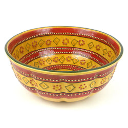 Large Bowl - Red Handmade and Fair Trade