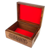 Handmade Carved Box - Rose Detail Design - Noahs Ark (B)