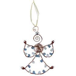 Beaded Blue Angel Ornament - Global Mamas (H)