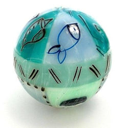 Hand-Painted Ball Candle - Samaki Design Handmade and Fair Trade