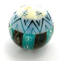 Hand-Painted Ball Candle - Maji Design Handmade and Fair Trade