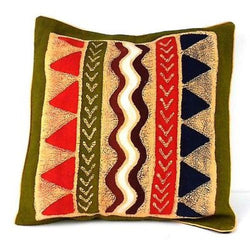 Handmade Geometric Water Batik Cushion Cover Handmade and Fair Trade