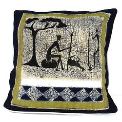 Handmade Hunting Batik Cushion Cover Handmade and Fair Trade