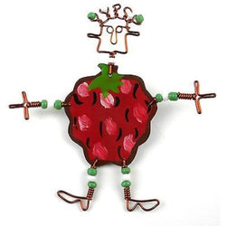 Dancing Girl Berry Pin Handmade and Fair Trade