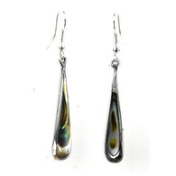 Abalone Long Teardrop Earrings Handmade and Fair Trade