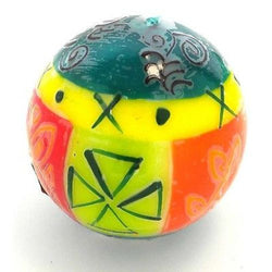 Hand-Painted Ball Candle - Matuko Design Handmade and Fair Trade