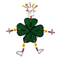 Dancing Girl Luck of the Irish Pin Handmade and Fair Trade