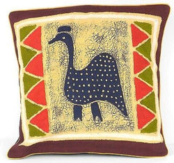 Handmade Guinea Fowl Batik Cushion Cover Handmade and Fair Trade