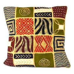 Handmade Colorful Patches Batik Cushion Cover Handmade and Fair Trade