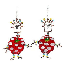 Dancing Girl Berry Earrings Handmade and Fair Trade