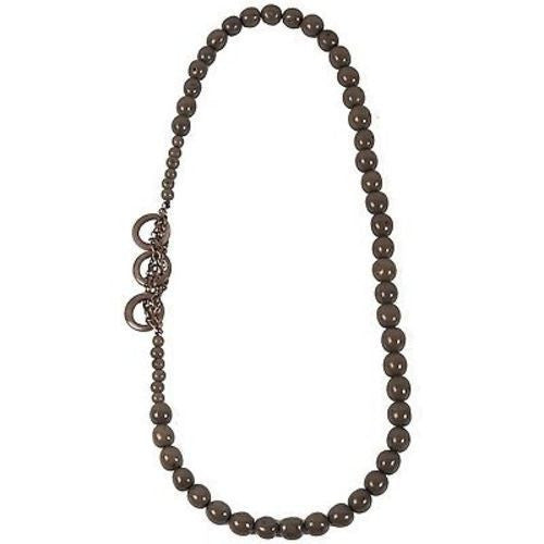 Circle Chain Necklace in Soft Gray Handmade and Fair Trade