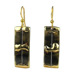 Brass Struts Earrings Handmade and Fair Trade