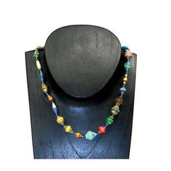 Glossy Recycled Paper Necklace - Afrika Pamoja