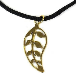 Leaf Bomb Casing Pendant on Cord Handmade and Fair Trade