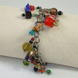 Colorful Enjoyment Charm Bracelet Handmade and Fair Trade
