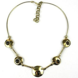 Bonbon Gold Tiger Eye Necklace Handmade and Fair Trade