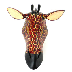 Hand-carved African Giraffe Mask - Jedando Handicrafts (H)