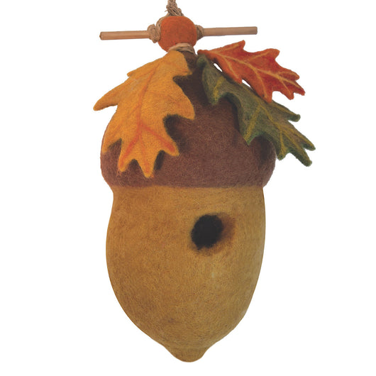 Felt Birdhouse - Pin Oak Acorn Handmade and Fair Trade