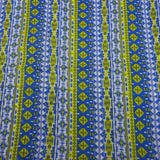 Blue and Green Glyph Cotton Scarf - Asha Handicrafts