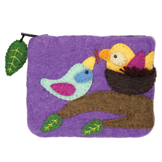 Felt Coin Purse - Cozy Nest - Wild Woolies (P)