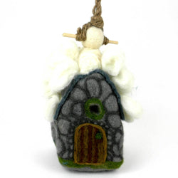 Felt Yeti Hut Birdhouse - Wild Woolies