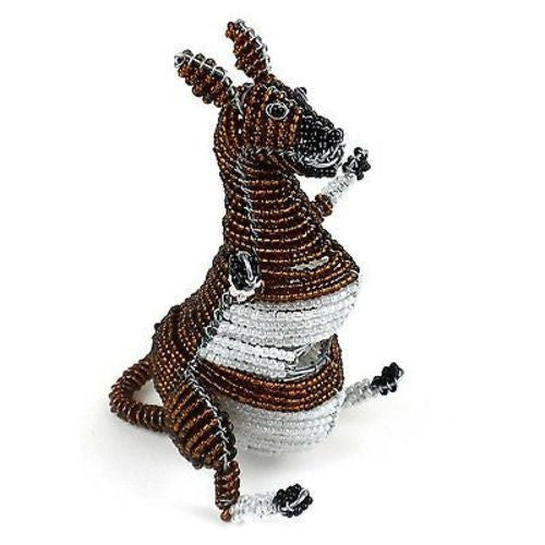 Handmade Small Beaded Kangaroo Handmade and Fair Trade