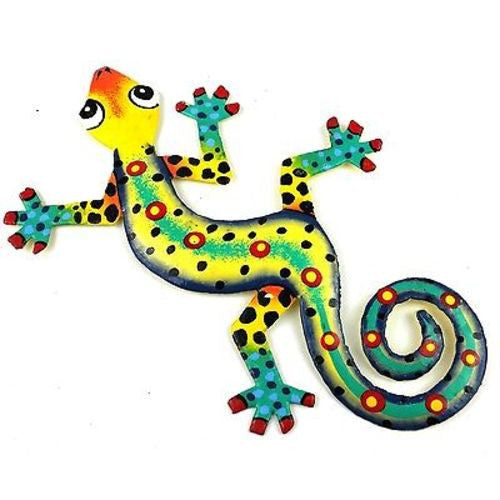 Eight Inch Jazz Hands Metal Gecko - Caribbean Craft