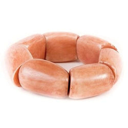 Riverbed Tagua Nut Bracelet in Nude Handmade and Fair Trade