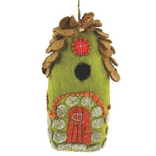 Felt Birdhouse Forest House Handmade and Fair Trade