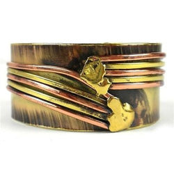 Copper Directions Brass Cuff Handmade and Fair Trade