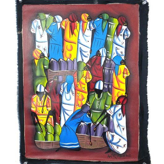 Haitian Acrylic Painting on Canvas Handmade and Fair Trade