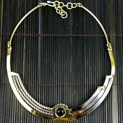 Onyx Ethnic Necklace Handmade and Fair Trade