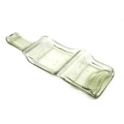 Recycled Clear Glass Bottle Dual Tray Handmade and Fair Trade