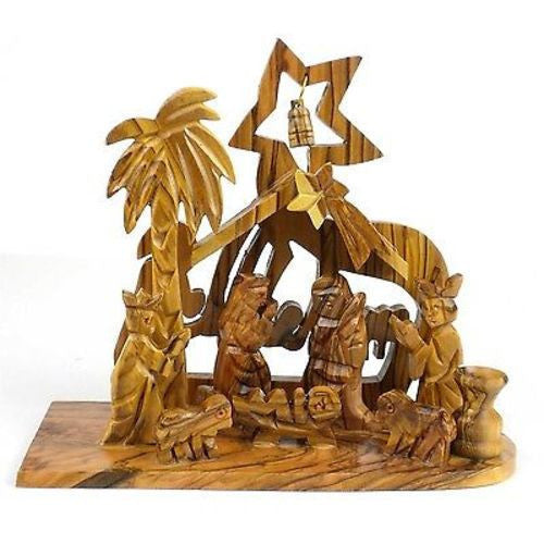 Bethlehem Olive Wood Nativity Handmade and Fair Trade