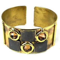 Handcrafted Showplace Brass Cuff Handmade and Fair Trade