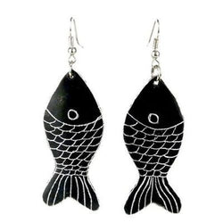 Recycled Aluminum Pan  Fish Earrings Handmade and Fair Trade