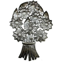 Bouquet of Flowers Metal Wall Art Handmade and Fair Trade