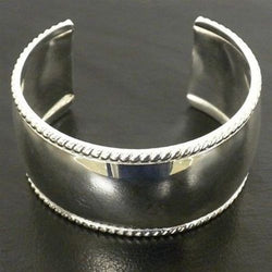 Silver Overlay Cuff  Smooth Design Handmade and Fair Trade