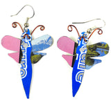 Recycled Tin Dragonfly Earrings - Creative Alternatives